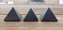 Load image into Gallery viewer, BLACK TOURMALINE natural small gemstone crystal pyramid 20-22