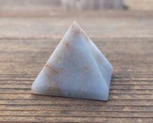 Load image into Gallery viewer, ANGELITE natural small gemstone crystal pyramid 20-22