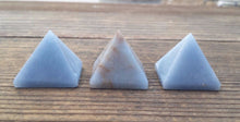 Load image into Gallery viewer, ANGELITE natural small gemstone crystal pyramid 20-22