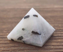 Load image into Gallery viewer, RAINBOW MOONSTONE natural small gemstone crystal pyramid 20-22