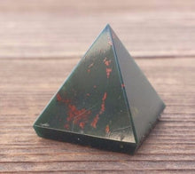 Load image into Gallery viewer, BLOODSTONE natural small gemstone crystal pyramid 20-22