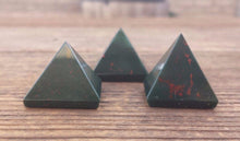Load image into Gallery viewer, BLOODSTONE natural small gemstone crystal pyramid 20-22