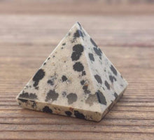 Load image into Gallery viewer, DALMATIAN JASPER natural small gemstone crystal pyramid 20-22