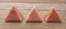 Load image into Gallery viewer, PEACH MOONSTONE natural medium gemstone crystal pyramid 27-30MM