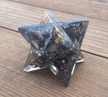 Load image into Gallery viewer, Extra Large (80-85MM) BLACK TOURMALINE Orgone Gemstone Merkaba Star (One)