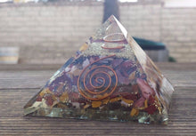 Load image into Gallery viewer, Extra Large (70-75mm) MOOKAITE JASPER Orgone Gemstone Pyramid X-Large Pyramid Orgone