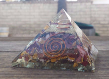 Load image into Gallery viewer, Extra Large (70-75mm) MOOKAITE JASPER Orgone Gemstone Pyramid X-Large Pyramid Orgone
