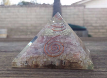 Load image into Gallery viewer, Extra Large (70-75mm) SUNSTONE Orgone Gemstone Pyramid X-Large Pyramid Orgone