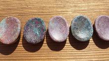 Load image into Gallery viewer, RUBY IN KYANITE Worry Stone Natural Stone Hand Carved Gemstone Worry Stone