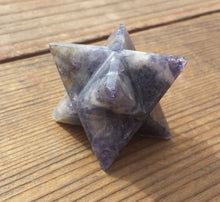 Load image into Gallery viewer, Large (50mm) BLUE AVENTURINE Natural Gemstone Merkaba Star (One)