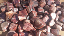 Load image into Gallery viewer, Three (3) RED TIGER EYE Tumbled Stones  Medium/Large Natural Tumble Stones
