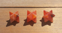 Load image into Gallery viewer, GEMSTONE MERKABA STAR Natural Carnelian (One)