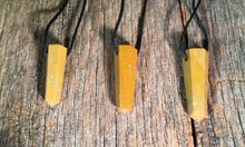 Load image into Gallery viewer, CAMEL JASPER Crystal Point Pendant With Adjustable Cord Stone Natural Gemstone