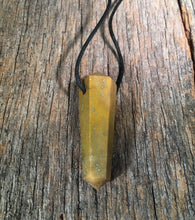 Load image into Gallery viewer, CAMEL JASPER Crystal Point Pendant With Adjustable Cord Stone Natural Gemstone
