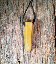 Load image into Gallery viewer, CAMEL JASPER Crystal Point Pendant With Adjustable Cord Stone Natural Gemstone