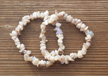 Load image into Gallery viewer, AUSTRALIAN OPAL Natural Stone Gemstone Stretchy Chip Bracelet