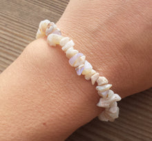 Load image into Gallery viewer, AUSTRALIAN OPAL Natural Stone Gemstone Stretchy Chip Bracelet