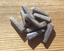 Load image into Gallery viewer, NATURAL BLUE AVENTURINE Double Terminated Gemstone Crystal Pencil Point (One)