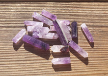 Load image into Gallery viewer, NATURAL AMETHYST Single Terminated Gemstone Crystal Pencil Point (One)
