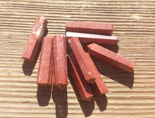 Load image into Gallery viewer, NATURAL RED JASPER Single Terminated Gemstone Crystal Pencil Point (One)