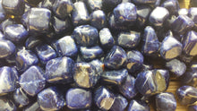 Load image into Gallery viewer, THREE (3) SODALITE TUMBLED Stones Medium/Large Natural Tumble Stones