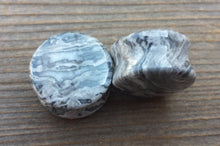 Load image into Gallery viewer, Pair of Real WAVE JASPER Plugs Gauges Body Jewelry Double Flared - Pick Size