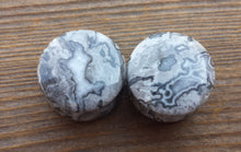 Load image into Gallery viewer, Pair of Real WAVE JASPER Plugs Gauges Body Jewelry Double Flared - Pick Size