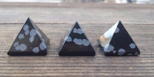 Load image into Gallery viewer, SNOWFLAKE OBSIDIAN natural small gemstone crystal pyramid 20-22