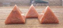 Load image into Gallery viewer, PEACH MOONSTONE natural medium gemstone crystal pyramid 27-30MM
