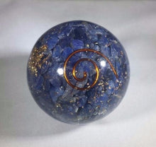Load image into Gallery viewer, Medium (40-50mm) BLUE AVENTURINE Orgone Gemstone Sphere Orgone Sphere