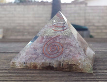 Load image into Gallery viewer, Extra Large (70-75mm) SUNSTONE Orgone Gemstone Pyramid X-Large Pyramid Orgone