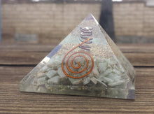 Load image into Gallery viewer, Large (60-65mm) AMAZONITE Orgone Gemstone Pyramid Large Pyramid Orgone