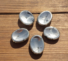 Load image into Gallery viewer, PYRITE Worry Stone Natural Stone Hand Carved Gemstone Worry Stone