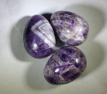 Load image into Gallery viewer, AMETHYST EGG Natural Stone Hand Carved Gemstone Egg