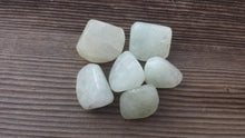 Load image into Gallery viewer, PRASIOLITE Tumbled Stone One (1) Medium Natural Tumble Stone