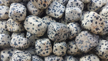 Load image into Gallery viewer, SIX (6) DALMATIAN JASPER Tumbled Stones Medium Natural Tumble Stones