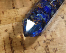 Load image into Gallery viewer, ORGONE LAPIS LAZULI  Faceted Gemstone Massage Wand Stone Crystal Wand