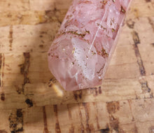 Load image into Gallery viewer, ORGONE ROSE QUARTZ Faceted Gemstone Massage Wand Stone Crystal Wand