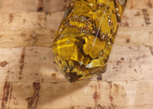 Load image into Gallery viewer, ORGONE YELLOW JASPER Faceted Gemstone Massage Wand Stone Crystal Wand