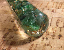 Load image into Gallery viewer, ORGONE JADE Faceted Gemstone Massage Wand Stone Crystal Wand