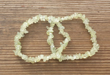 Load image into Gallery viewer, PERIDOT Natural Stone Gemstone Stretchy Chip Bracelet