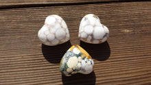 Load image into Gallery viewer, NATURAL FOSSIL JASPER Gemstone Puffy Heart 40-45mm