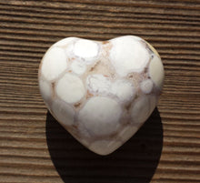 Load image into Gallery viewer, NATURAL FOSSIL JASPER Gemstone Puffy Heart 40-45mm