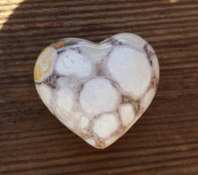 Load image into Gallery viewer, NATURAL FOSSIL JASPER Gemstone Puffy Heart 40-45mm