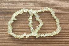 Load image into Gallery viewer, PREHNITE Natural Stone Gemstone Stretchy Chip Bracelet