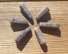 Load image into Gallery viewer, NATURAL BLUE AVENTURINE Double Terminated Gemstone Crystal Pencil Point (One)