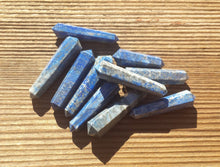 Load image into Gallery viewer, NATURAL LAPIS LAZULI Double Terminated Gemstone Crystal Pencil Point (One)