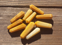 Load image into Gallery viewer, NATURAL GOLDEN QUARTZ Double Terminated Gemstone Crystal Pencil Point (One)