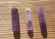 Load image into Gallery viewer, NATURAL AMETHYST Single Terminated Gemstone Crystal Pencil Point (One)