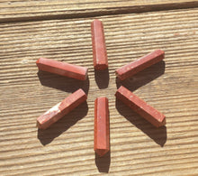 Load image into Gallery viewer, NATURAL RED JASPER Single Terminated Gemstone Crystal Pencil Point (One)